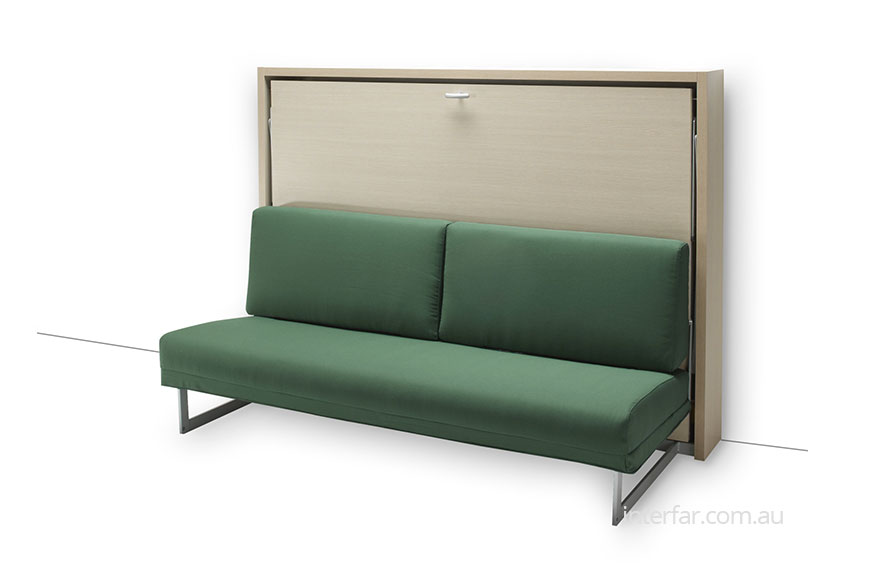 Houdini Horizontal Sofa Bed Interfar, Queen Wall Bed With Couch